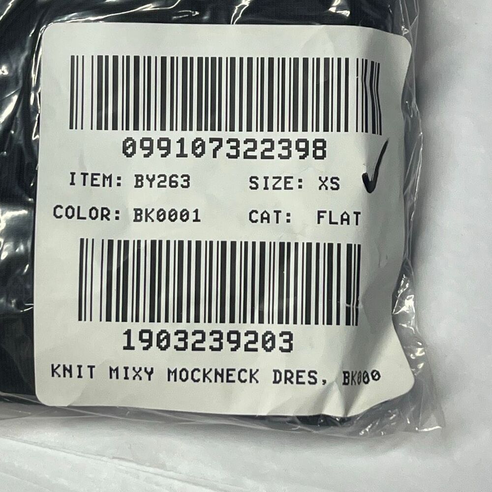 J.Crew Fitted Knit Mockneck Dress with Poplin Skirt - Black Size XS NWT BY263 - Picture 13 of 13